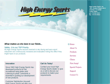 Tablet Screenshot of highenergysports.com